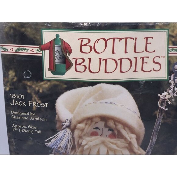 Christmas Craft Project Kit Bottle Buddies Jack Frost 18101 Dimensions 1996 - Picture 2 of 9